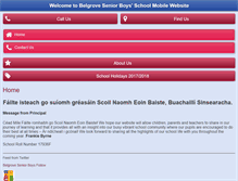 Tablet Screenshot of belgroveseniorboys.com